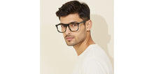 Load image into Gallery viewer, Black Square Full Rim Unisex Eyeglasses by John Jacobs-236877