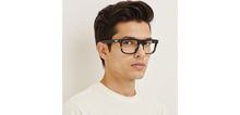 Load image into Gallery viewer, Black Square Full Rim Unisex Eyeglasses by John Jacobs-236877