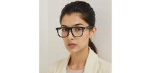 Load image into Gallery viewer, Black Square Full Rim Unisex Eyeglasses by John Jacobs-236877
