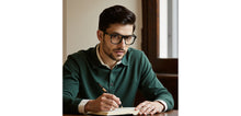 Load image into Gallery viewer, Black Square Full Rim Unisex Eyeglasses by John Jacobs-236877