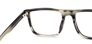 Black Square Full Rim Unisex Eyeglasses by John Jacobs-236877
