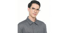 Load image into Gallery viewer, Black Square Full Rim Unisex Eyeglasses by John Jacobs-224843