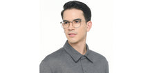 Load image into Gallery viewer, Black Square Full Rim Unisex Eyeglasses by John Jacobs-224843