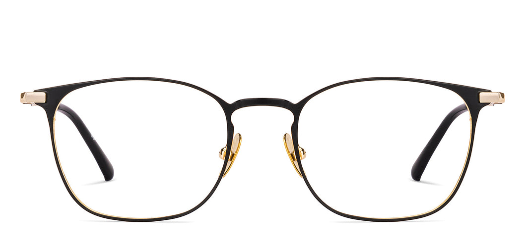Black Square Full Rim Unisex Eyeglasses by John Jacobs-224843