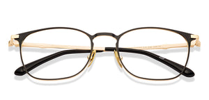 Black Square Full Rim Unisex Eyeglasses by John Jacobs-224843