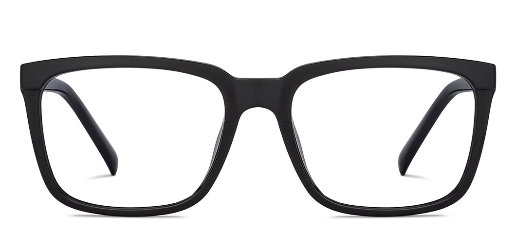Black Square Full Rim Unisex Eyeglasses by Lenskart Air Online-204187