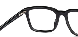 Black Square Full Rim Unisex Eyeglasses by Lenskart Air Online-204187