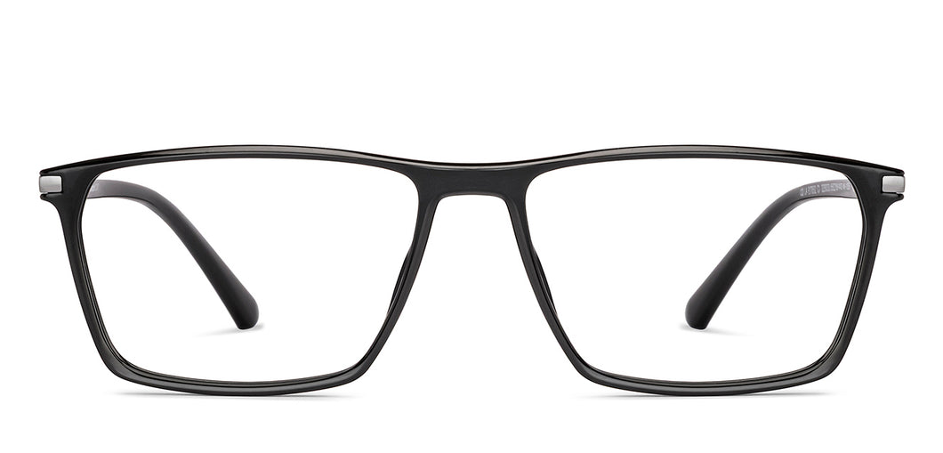 Black Square Full Rim Unisex Eyeglasses by Lenskart Air-229033
