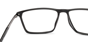 Black Square Full Rim Unisex Eyeglasses by Lenskart Air-229033