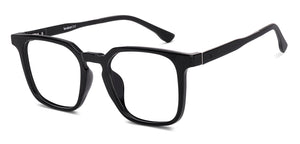 Black Square Full Rim Unisex Eyeglasses by Lenskart Air-225443