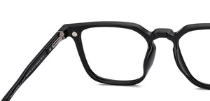 Black Square Full Rim Unisex Eyeglasses by Lenskart Air-225443