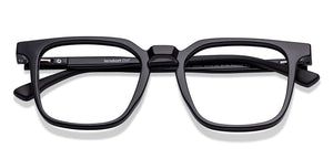 Black Square Full Rim Unisex Eyeglasses by Lenskart Air-225443