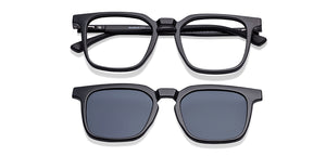 Black Square Full Rim Unisex Eyeglasses by Lenskart Air-225443