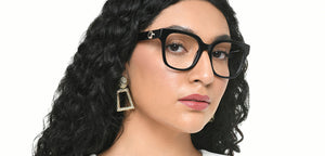 Black Square Full Rim Men Eyeglasses by Lenskart-219455