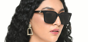 Black Square Full Rim Men Sunglasses by Lenskart-219453