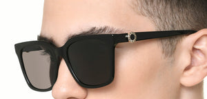Black Square Full Rim Men Sunglasses by Lenskart-219453