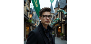 Black Square Full Rim Unisex Eyeglasses by Lenskart-232712