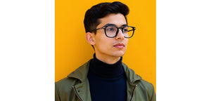 Black Square Full Rim Unisex Eyeglasses by Lenskart-232705