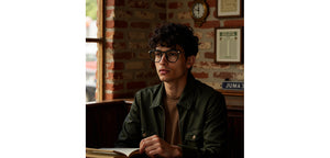 Black Square Full Rim Unisex Eyeglasses by Lenskart-232705