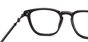 Black Square Full Rim Unisex Eyeglasses by Lenskart-232705