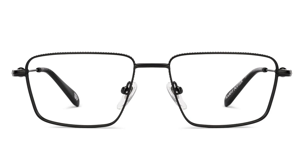 Black Square Full Rim Unisex Eyeglasses by Lenskart-232707