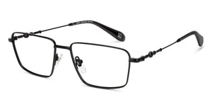Black Square Full Rim Unisex Eyeglasses by Lenskart-232707