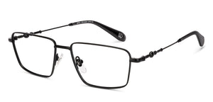Black Square Full Rim Unisex Eyeglasses by Lenskart-232707