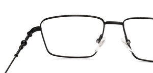 Black Square Full Rim Unisex Eyeglasses by Lenskart-232707