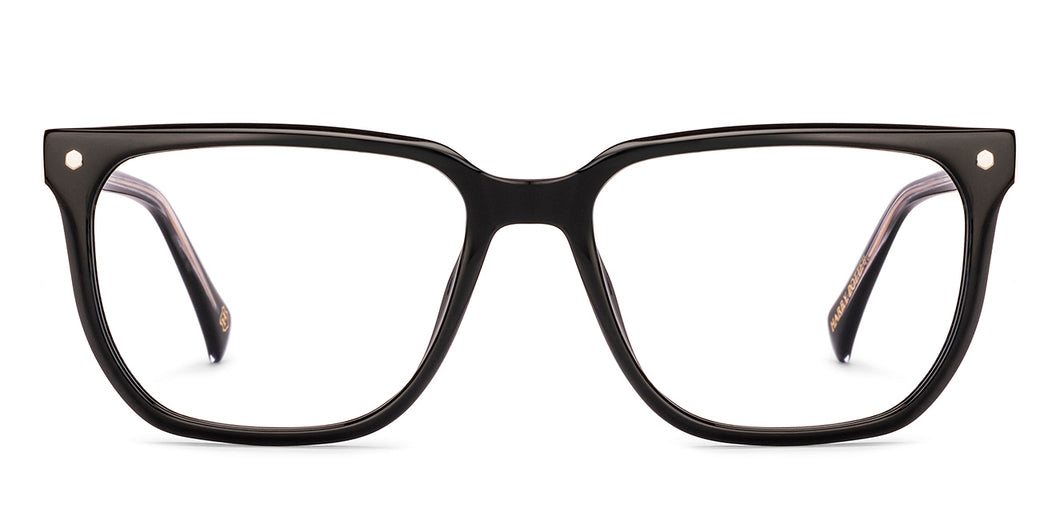 Black Square Full Rim Unisex Eyeglasses by Lenskart-232710