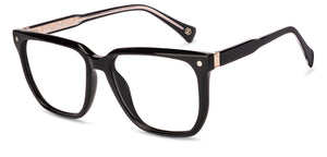 Black Square Full Rim Unisex Eyeglasses by Lenskart-232710