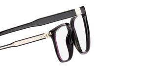 Black Square Full Rim Unisex Eyeglasses by Lenskart-232710