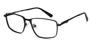 Black Square Full Rim Unisex Eyeglasses by Lenskart-235461