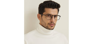 Black Square Full Rim Unisex Eyeglasses by Lenskart-235462
