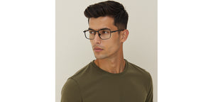 Black Square Full Rim Unisex Eyeglasses by Lenskart-235462