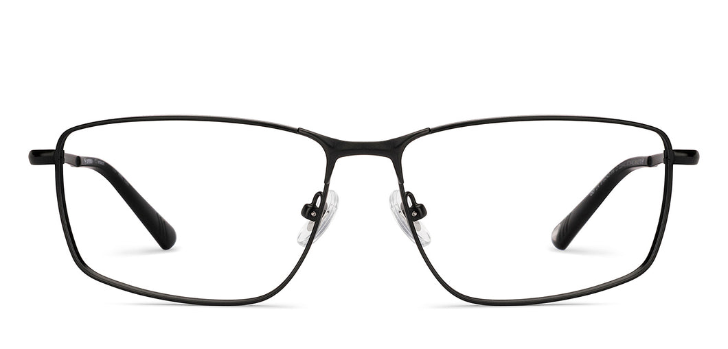 Black Square Full Rim Unisex Eyeglasses by Lenskart-235462