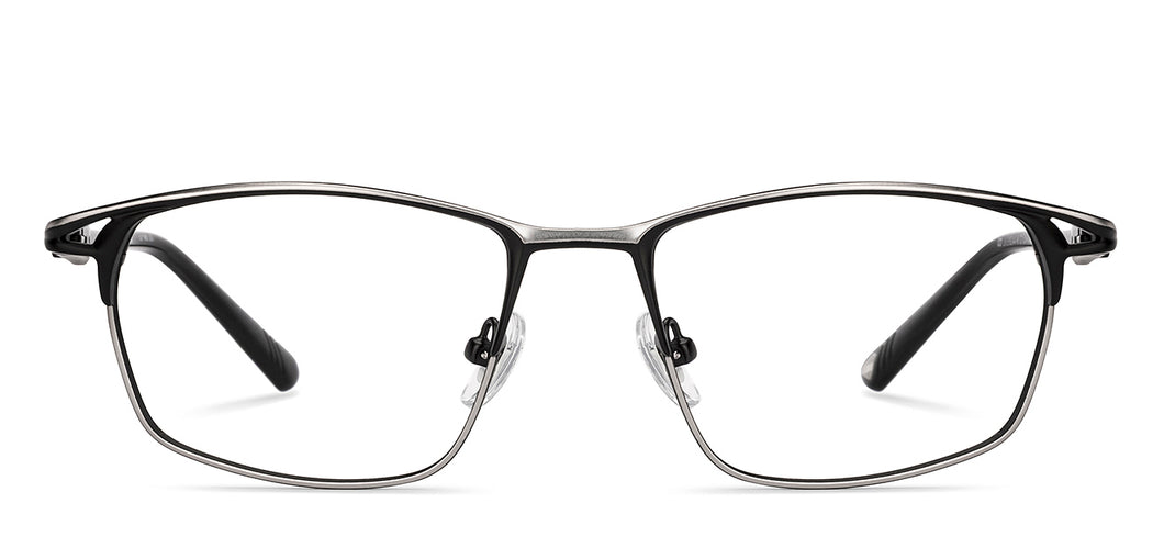 Black Square Full Rim Unisex Eyeglasses by Lenskart-235463