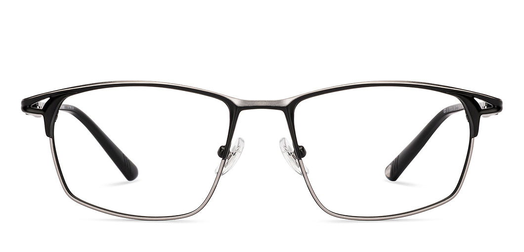 Black Square Full Rim Unisex Eyeglasses by Lenskart-235464