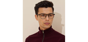 Black Square Full Rim Unisex Eyeglasses by Lenskart-235466