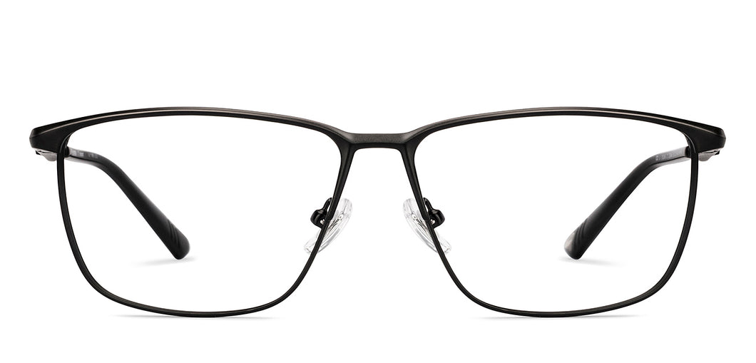 Black Square Full Rim Unisex Eyeglasses by Lenskart-235466