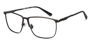 Black Square Full Rim Unisex Eyeglasses by Lenskart-235466