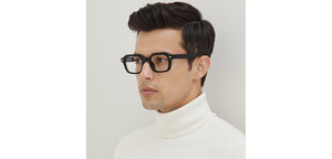 Black Square Full Rim Unisex Eyeglasses by Lenskart-235468