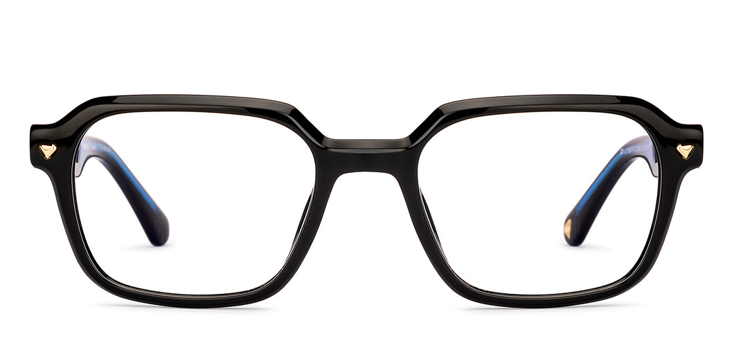 Black Square Full Rim Unisex Eyeglasses by Lenskart-235468
