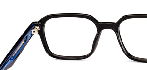 Black Square Full Rim Unisex Eyeglasses by Lenskart-235468