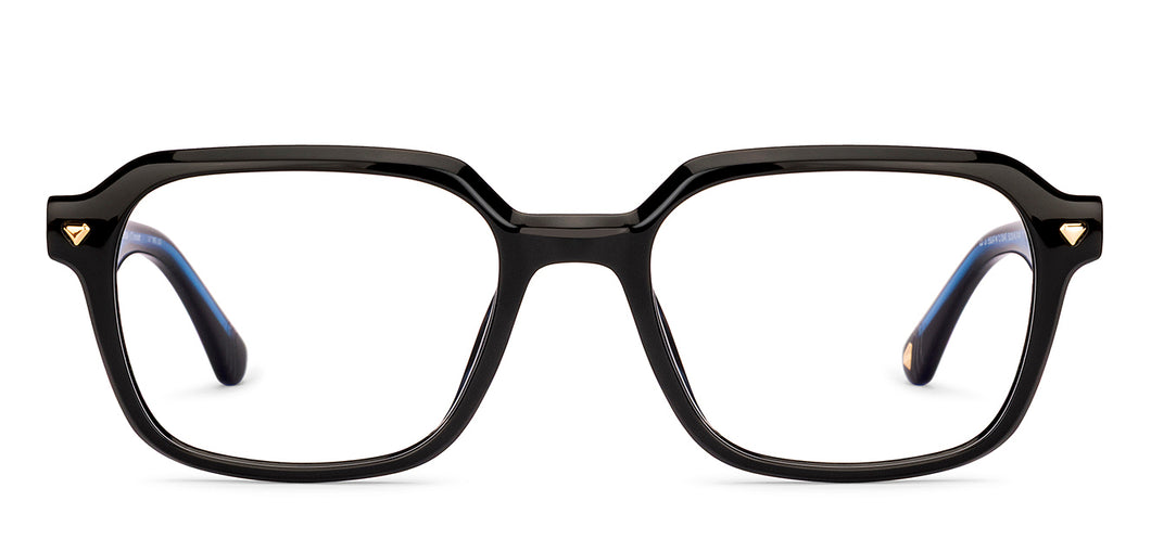 Black Square Full Rim Unisex Eyeglasses by Lenskart-235467