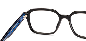 Black Square Full Rim Unisex Eyeglasses by Lenskart-235467