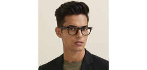 Black Square Full Rim Unisex Eyeglasses by Lenskart-235469