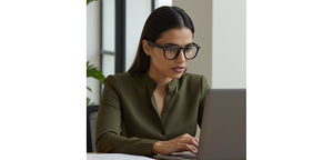 Black Square Full Rim Unisex Eyeglasses by Lenskart-235469