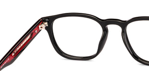 Black Square Full Rim Unisex Eyeglasses by Lenskart-235469