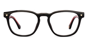 Black Square Full Rim Unisex Eyeglasses by Lenskart-235470