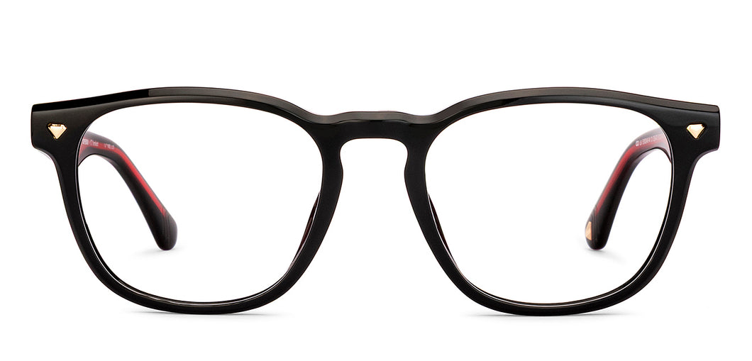 Black Square Full Rim Unisex Eyeglasses by Lenskart-235470